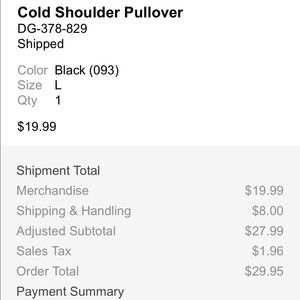VS cold shoulder hoodie